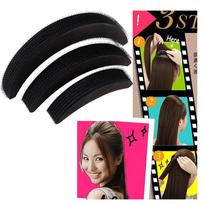 3Pcs Hair Volume Increase Puff Sponge Pad Bump Up Insert Base DIY Updo Styling juoda