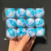 Nailoninis valymo kamuolys, -susivėlimą mažinantis skalbimo kamuolys, Sugeria plaukus, Fizinis dezinfekavimo skalbimo kamuolys One Size balta
