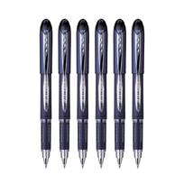 UNI-BALL Jetstream SX217 0.7mm Roller Ball Pen Black Ink Pack of 1 X 6 BALL PEN Smooth Writing Office School black