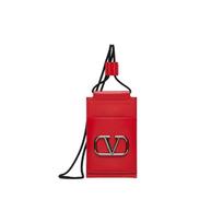 Valentino Garavani Vlogo Signature Kaklo Dirželis Odinė Telefono Rankinė Vyriškos Rankinės Raudona WY2P0-T13ELE-JU5 Basic Set (Bag+Dust Bag) red