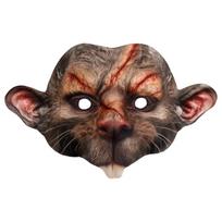 Pelės Kaukė Gyvūno Kaukė Helovino Šventės Kaukė Realistiška Pelės Kaukė su Dantimis Kalėdų Cosplay Kostiumui Fancy Fancy Dress D beige