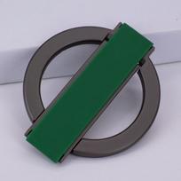 MagSafe Silicone Phone Holder with Magnetic Ring & Zinc Alloy Design tamsiai žalia spalva