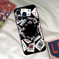 Las Vegas Casino Poker Phone Case For iPhone 16 15 14 12 11 13 17 Pro Max 15 16 Plus 13 Mini 16e 17 Air Funda Cover iPhone 14 Pro black