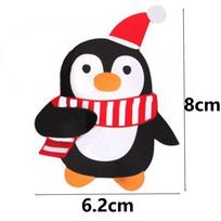 Kalėdiniai leliukai Popierinės kortelės Kalėdų Senelis/Pingvinas Saldainių laikiklis Pakuotė Kalėdos Naujieji Metai Dovanos Gimtadienio Šventės Dekoracijos black