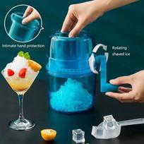 Household Mini Easy Ice Shavers Crusher Handheld Snow Manual Crushing Ice Machine Fried Ice Machine Kitchen Tool A blue