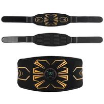 EMS Smart Waist Toning Belt 10 Modes 30 Intensity Abdominal Muscle Trainer Home Office Workout Fitness Equipment Abs Massage juoda
