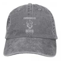 Pure Color Dad Hats Commercial Diver Womens Hat Sun Visor Baseball Caps Dive Scuba Diving Peaked Cap One Size gray
