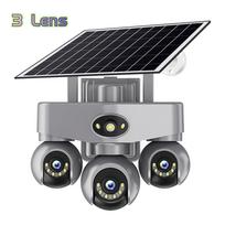 AOV Solar PTZ Camera – 4G/WiFi, Available in 3‑Lens/3‑Screen, 4‑Lens/4‑Screen, and 5‑Lens/4‑Screen Versions 【3 Lens】Wifi Version