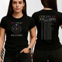 Coldplay Muzika iš Žvaigždžių Marškinėliai 2025 Pasaulinio Turinio Koncerto Marškinėliai Unisex Viršutiniai Drabužiai Unisex Marškinėliai XXL brown