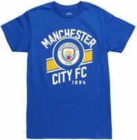 Official Apparel Team Manchester City FC Logo Adult T-Shirt New. S