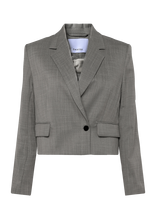 Dante6 - Dante6-Reyes Relaxed Fit Cropped Blazer - Trumpas švarkas - Pilka