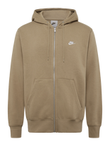 Nike - Nike Club Full Zip Hoodie - Sportinis džemperis su gobtuvu - Smėlio