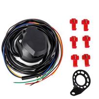 12V 13 kontaktų vilkimo kištukas ant automobilio, priekabos, kemperio elektrinio lizdo jungties 1