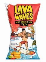 CLAIMONT Lava Wave aštrus sūrio ir žaliųjų citrinų kviečių užkandis 70g
