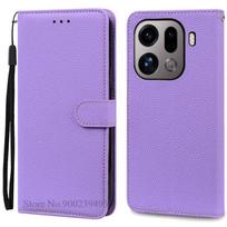 Find X9 Pro Case For OPPO Find X9 Pro Case Flip Leather Wallet Cover For OPPO Find X9 Pro Case Phone Cover Coque Fundas Etui For OPPO Find X9 Pro šviesiai violetinė spalva