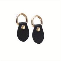 2pcs Strap Hooks with D-Ring Buckle - Stylish Handmade Replacement for DIY Handbags, Bags & Backpacks (White, Black, Brown) 2.36in (6cm) juoda