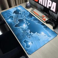 Earth Map Mouse Pad Large Computer Office Game Table Mats XXL Rubber Anti-slip Gaming Keyboard Mousepads Long Desk Pads 30cmx80cm(11.8x31.5inch)