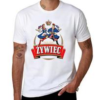 Vintažiniai Zywiec alaus marškinėliai didelio dydžio drabužiai greitai džiūstantys būtini marškinėliai korėjietiška mada vyriški marškinėliai su grafika hip hopas S balta