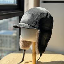 New Cowboy Lei Feng Hat Outdoor Thickened Warm Ski Flying Hat Women's Winter Plush Water Based Ear Protection Hat Men's one size gray