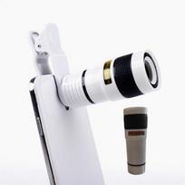 8x ilgo fokusavimo mobiliojo telefono objektyvas 8x HD priartinimas monokulinis telefono fotoaparatas Len išorinis klipas telefono teleskopas juoda