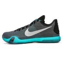 Nike Kobe 10 Liberty Kobe Lace Up Non slip Lightweight Low top Performance Basketball Shoes Men's Black Ice Green 745334-002 42.5 black