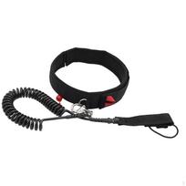 Surfboard Waist Leash Surfing 10ft Long Adjustable Stand up Paddle Rope Belt for black