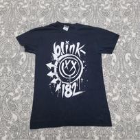 Blink-182 Ladies Slim Fit T-Shirt Mens Womens Tees Top Big Smile Official Black Band T Shirt Mens Womens Tees Top Gildan XL white
