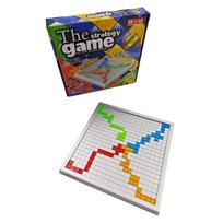 Multiplayer Grid Block Strategy Board Game: Family Gathering Puzzle Game, Card Game, Board Game, Ideal Game For Parties, Gift gray