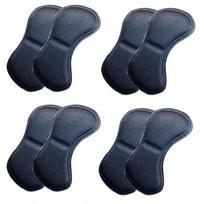 4 Pairs Heel Insoles Pads Patch Pain Relief Anti-wear Cushion Feet Care Heel Protector Adhesive Back Sticker Shoes Insert Insole black