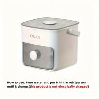 48-block ice cube machine with easy-press lid, large capacity, double-layer design, food-grade refrigerator plastic storage balta