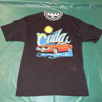 Rare Vintage 80s / 90s Plymouth Cuda Car T-Shirt Size XL XXXXL gray
