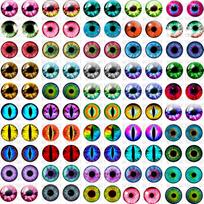 50Pcs 681012Mm Doll Glass Eye Round Dragon Cat Eyes In Pairs Flatback Cabochons Decoration Keychain Diy Accessories 6mm blue