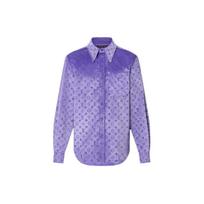LOUIS VUITTON Shirt Men's Purple 1AAIGD 4L gray