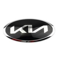 Ovalus Naujas KIA Automobilio Priekinės Grotelės Bagažinės Emblema Ženklelis KIA Sportage K2 K3 K5 Sorento RIO Senda Forte Seltos Optima Niro Soul Ceed hbkd60 11.4 x 5.7cm sidabras