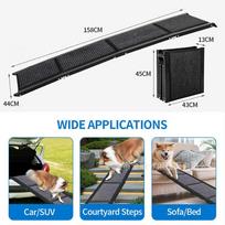 Dog Ramp for Car 63  /78.87  Long & 17  Wide Portable Dog Ramps for Large Dogs 158*44cm juoda