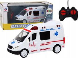 Žaislinis greitosios pagalbos automobilis Lean Toys City, balta sp.