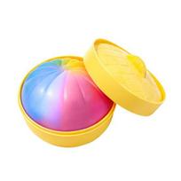 Colorful Steamed Bun Squeeze Toy Soft Realistic Simulated Bun Shape Sensory Toy Non-Sticky Quick Rebound Stress Relief Toy for Kids Adults įvairiaspalvis