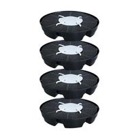 4pcs Auto Watering Plant Saucers Automatic Humidities Control Nonwoven Fabric Pot Trays for Indoor Outdoor Plant 1 black