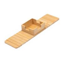 1/2Pcs Bamboo Couch Armrest Table Wooden Arm Tray with Removable Cup Holder Foldable Anti-Slip Sofa Side Remote Controls Phones Cups Snacks Organizer A