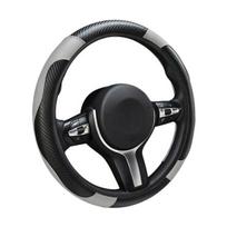 Odinis vairo užvalkalas, neslystantis automobilio vairo apvyniojimas su korėtu ventiliacijos angomis, tampri automobilių vairo apsauga, universalus daugumai automobilių 38cm