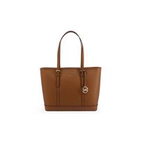 MICHAEL KORS shoulder bag Jet Set Travel Solid Color Retro Large Capacity Letter Logo Pendant Commuting Leather Tote Tote Shopping Women's Caramel ruda