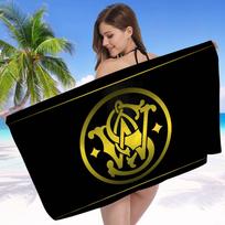 G-GUN S-Smith W-Wesson Bath Towel Microfiber Soft Water Absorbing Breathable For Girl Kids Decorative Cartoon Beach Towel Cotton 30x30cm brown