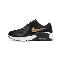 Nike Air Max Excee Casual Abrasion Resistant Low top Kids Lifestyle Shoes Black Gold Children Aged 3 7 Years Old CD6892-006 28.5 black