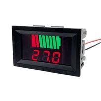 Automobilio akumuliatoriaus įkrovos lygio indikatorius 12V 24V 36V 48V 60V Ličio akumuliatoriaus talpos matuoklis testeris mėlynas ekranas LED testeris voltmetras mėlyna