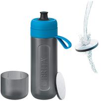 Brita Portable Water Active with 1 MicroDisc Filter Japanese Bottle, 600ml, Blue, [Genuine Product] blue