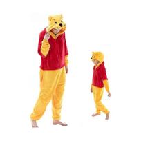 (XL, Mikė Pūkuotukas)Siauras Unisex Suaugusiųjų Kombinezonas Pižama, Flanelinis Gyvūno Cosplay Vienos Dalies Helovino Kostiumas Miego Drabužiai Namų Drabužiai red