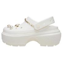 Crocs EVA Clogs 5.5cm Sandals Women's White 37-38 balta