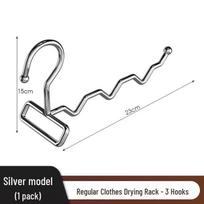 Portable Stainless Steel Folding Clothes Drying Rack - Travel & Hotel Essential gray