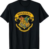 Harry Potter Hogwarts Crest T-Shirt S įvairiaspalvis