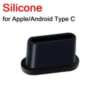 USB Metal C Dust Plug for IPhone 16 15 Pro 14 13 Samsung Xiaomi Android Charging Port Protector Cap Cleaning Brush Cleaner Set black